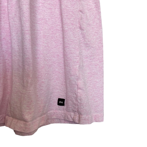 ❌SOLD❌ Tea | Girls Light Pink Heather Chevron/ Bird Cotton Dress | Size: 8Y - Picture 4 of 7